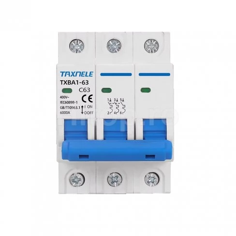 Întrerupător automat MCB 32A, 3P, AC 230/400V, 6kA, curba C – Taxnele