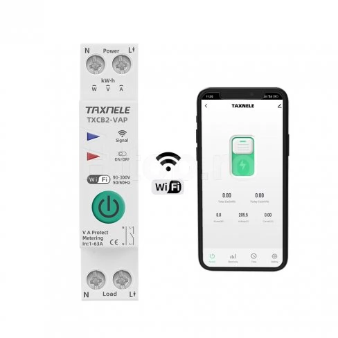 Contor de putere multifuncțional inteligent WIFI, întrerupător de circuit, siguranță și cronometru