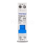 Întrerupător automat mini MCB 20A, 1P+N, AC 230V, șină DIN – Taxnele TZ30-32-20A