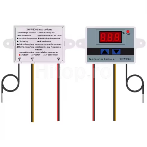 Controler termostat DC12V XH-W3001