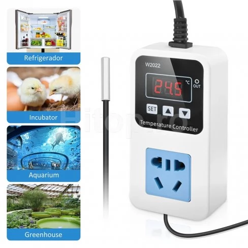 Termostat digital XK-W2001, -50°C până la +110°C, 230V, 10A