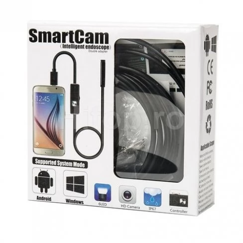 Endoscop, cameră de observație 5.5mm grosime borescope - 5 metri