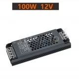 Sursă de alimentare pentru bandă LED 12VDC, 100W, 8.3A, carcasă metalică subțire Sursă de alimentare pentru bandă LED 12VDC, 100W, 8.3A, carcasă metalică subțire
