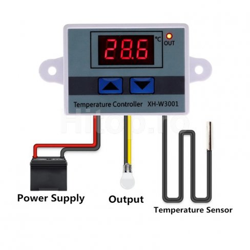 Controler termostat 220V XH-W3001 Controler termostat 220V XH-W3001
