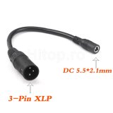 Adaptor cablu de la DC 5.5MM/2.1MM la mufa XLP cu 3 pini
