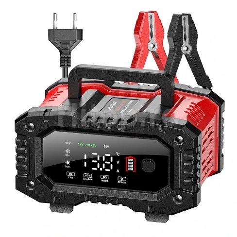 Încărcător inteligent de baterii auto 12V/20A, 24V/10A pentru baterii AGM, GEL, plumb-acid, LiFePO4 Încărcător inteligent de baterii auto 12V/20A, 24V/10A pentru baterii AGM, GEL, plumb-acid, LiFePO4