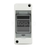 Cutie de distribuție IP65 pentru 2 module, 2×1P sau 1×2P, șină DIN – HT2WAY