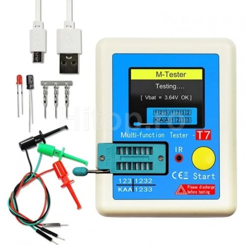 Tester pentru tranzistori, diode, condensatori și rezistențe Tester pentru tranzistori, diode, condensatori și rezistențe