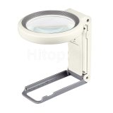 Lupă de lectură x10 cu dimensiuni de 80 mm și 18 LED-uri pentru iluminare Lupă de lectură x10 cu dimensiuni de 80 mm și 18 LED-uri pentru iluminare