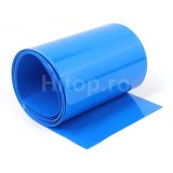 Folie termocontractabilă PVC 1000 × 130 × 0,1 mm pentru baterii, albastră – PVC-130