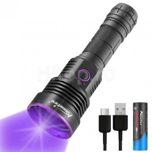 Lanternă de gheață UV cu 3 LED-uri x 365nm, 60W, baterie reîncărcabilă Lanternă de gheață UV cu 3 LED-uri x 365nm, 60W, baterie reîncărcabilă