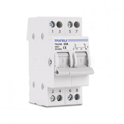 Putere comutator de transfer manual 2P 63A Putere comutator de transfer manual 2P 63A