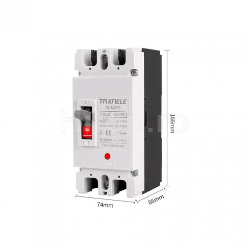 Întrerupător MCCB protecție la suprasarcină și scurtcircuit pentru sisteme fotovoltaice 250A DC600 Întrerupător MCCB protecție la suprasarcină și scurtcircuit pentru sisteme fotovoltaice 250A DC600