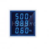 Combinat voltmetru AC, ampermetru, frecvențmetru, culoare albastră Combinat voltmetru AC, ampermetru, frecvențmetru, culoare albastră