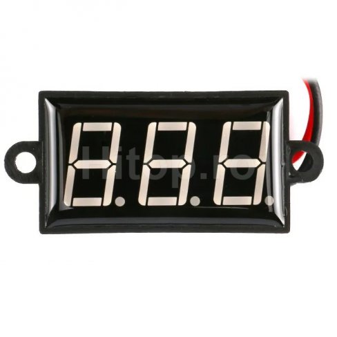 Voltmetru impermeabil 42 x 24 - roșu IP68 Voltmetru impermeabil 42 x 24 - roșu IP68
